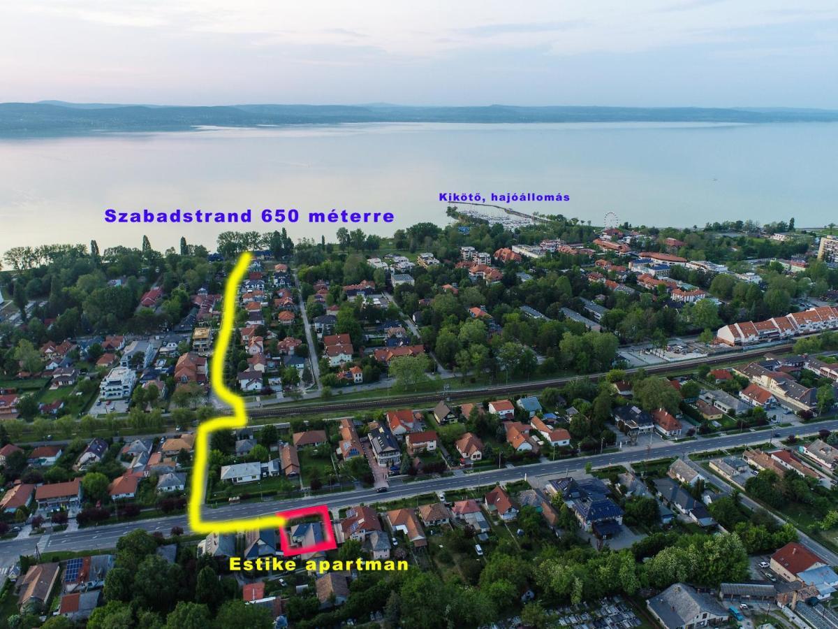 Estike Appartement Balatonlelle Buitenkant foto